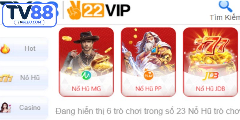Kho game đỉnh cao giải trí đa dạng tại TV88